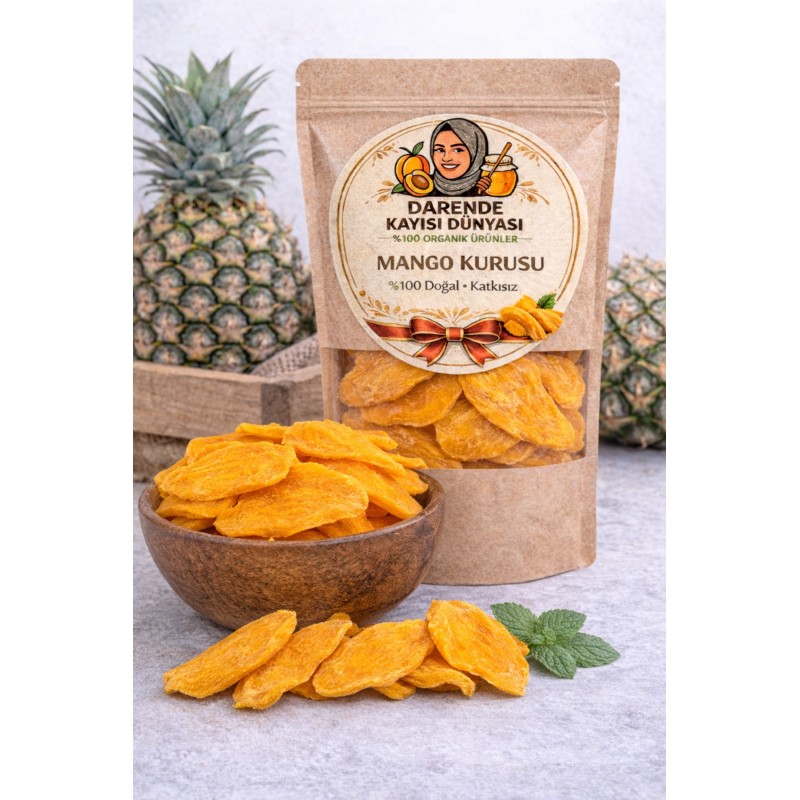 Fırında Kurutulmuş Mango Kurusu 1 Kg - Doğal & Katkısız