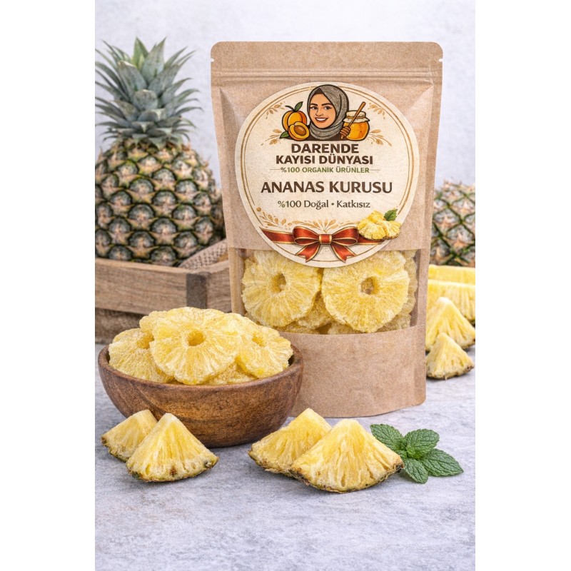 Fırında Kurutulmuş Ananas Kurusu 1 Kg | Darende Kayısı