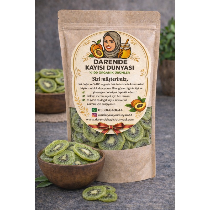 Fırında Kurutulmuş Kivi Kurusu 500 GR – Doğal ve Katkısız