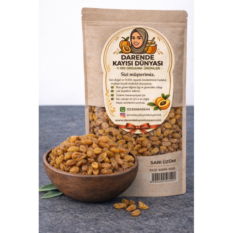 Sarı Üzüm Jumbo Boy Doğal - Malatya Darende'nin En İyisi