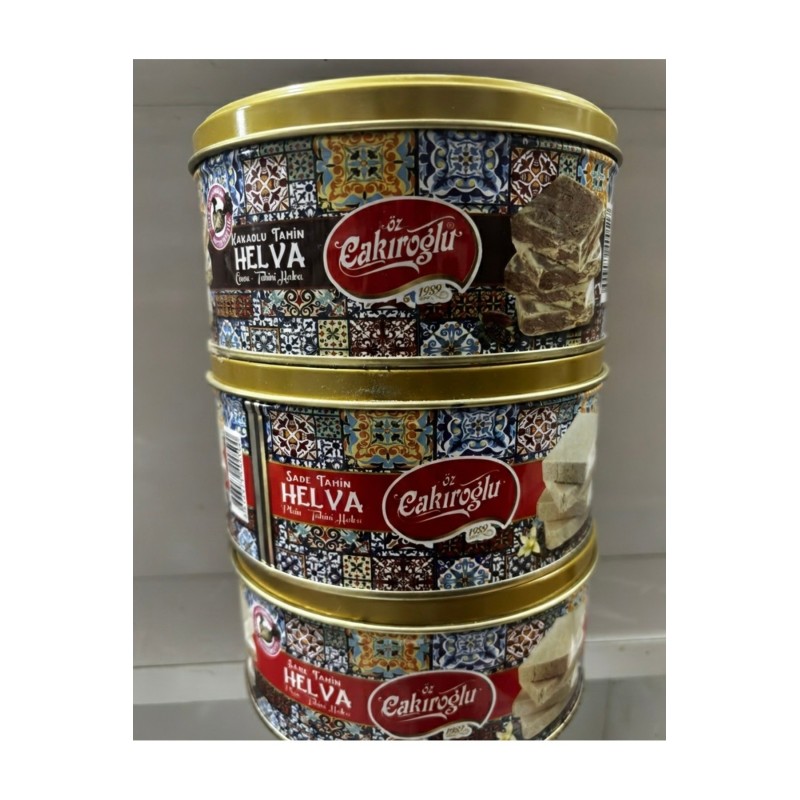 Kakaolu Öz Çakıroğlu Helva 830 Gr - Doğal Tahin Helvası |