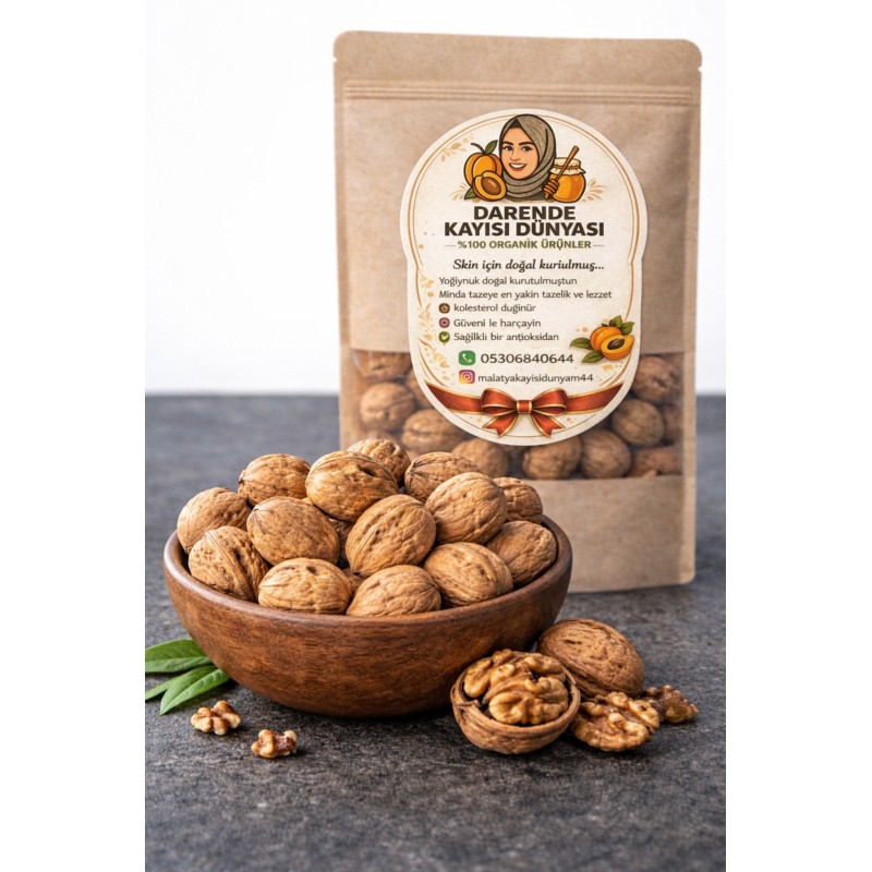 Doğal Kabuklu Köy Cevizi 500 Gr - Malatya Darende