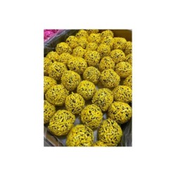 Sarı Kaplamalı Çikolata Truf Topları 500 Gr - Darende