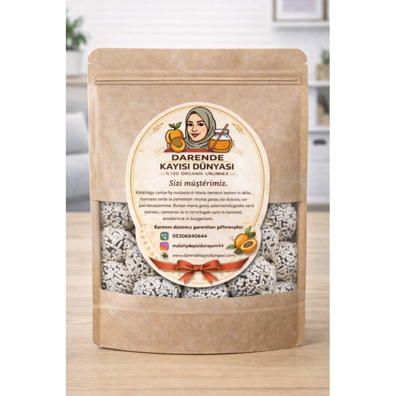 Beyaz Çikolatalı Truf Topları 1 Kg | Darende Kayısı Dünyası