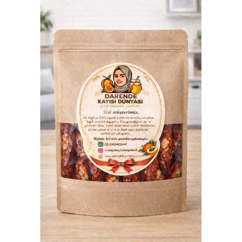 Cevizli Kelebek Sucuk 500g - Doğal Malatya Darende Lezzeti